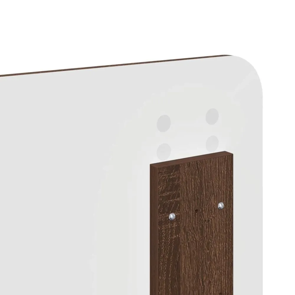 vidaXL Estructura de cama con cajón Roble marrón 200 x 200 cm Roble marrón Outlet