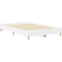 vidaXL Camas Y Accesorios-Estructura de cama sin colchón blanca 120x200 cm