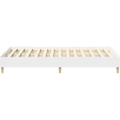 vidaXL Camas Y Accesorios-Estructura de cama sin colchón blanca 120x200 cm