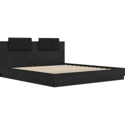 vidaXL Camas Y Accesorios-Estructura de cama con cabecero 200 x 200 cm
