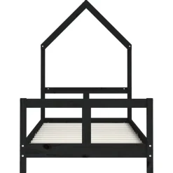 Niños vidaXL Mobiliario Para Bebés Y Niños Pequeños-Estructura de cama para niños madera de pino 80x160 cm