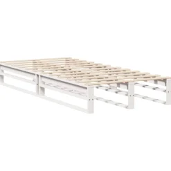 vidaXL Estructura de cama sin colchón madera de pino blanca 90x200 cm Blanco Best