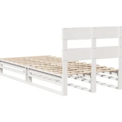 vidaXL Estructura de cama sin colchón madera de pino blanca 90x200 cm Blanco Best
