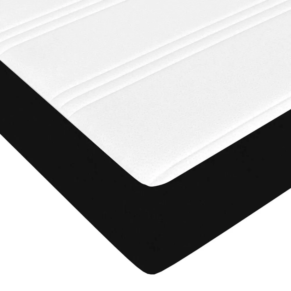 vidaXL Camas Y Accesorios-Estructura de cama con colchón 2 pcs tela