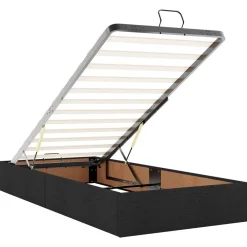 vidaXL Camas Y Accesorios-Estructura de cama con colchón 2 pcs tela