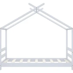 Niños vidaXL Mobiliario Para Bebés Y Niños Pequeños-Estructura de cama infantil madera maciza pino 70x140 cm