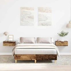 vidaXL Camas Y Accesorios-Estructura de cama sin colchón madera vieja 120x200 cm