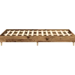 vidaXL Camas Y Accesorios-Estructura de cama sin colchón madera vieja 120x200 cm