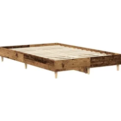 vidaXL Camas Y Accesorios-Estructura de cama sin colchón madera vieja 120x200 cm