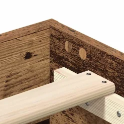 vidaXL Camas Y Accesorios-Estructura de cama sin colchón madera vieja 120x200 cm