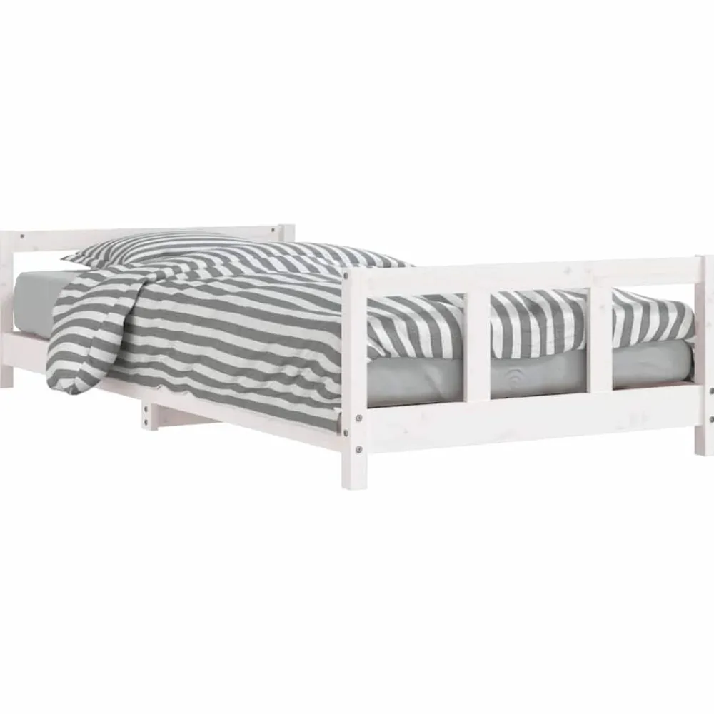 Niños vidaXL Mobiliario Para Bebés Y Niños Pequeños-Estructura de cama para niños madera de pino 90x200 cm