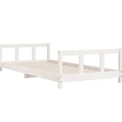 Niños vidaXL Mobiliario Para Bebés Y Niños Pequeños-Estructura de cama para niños madera de pino 90x200 cm