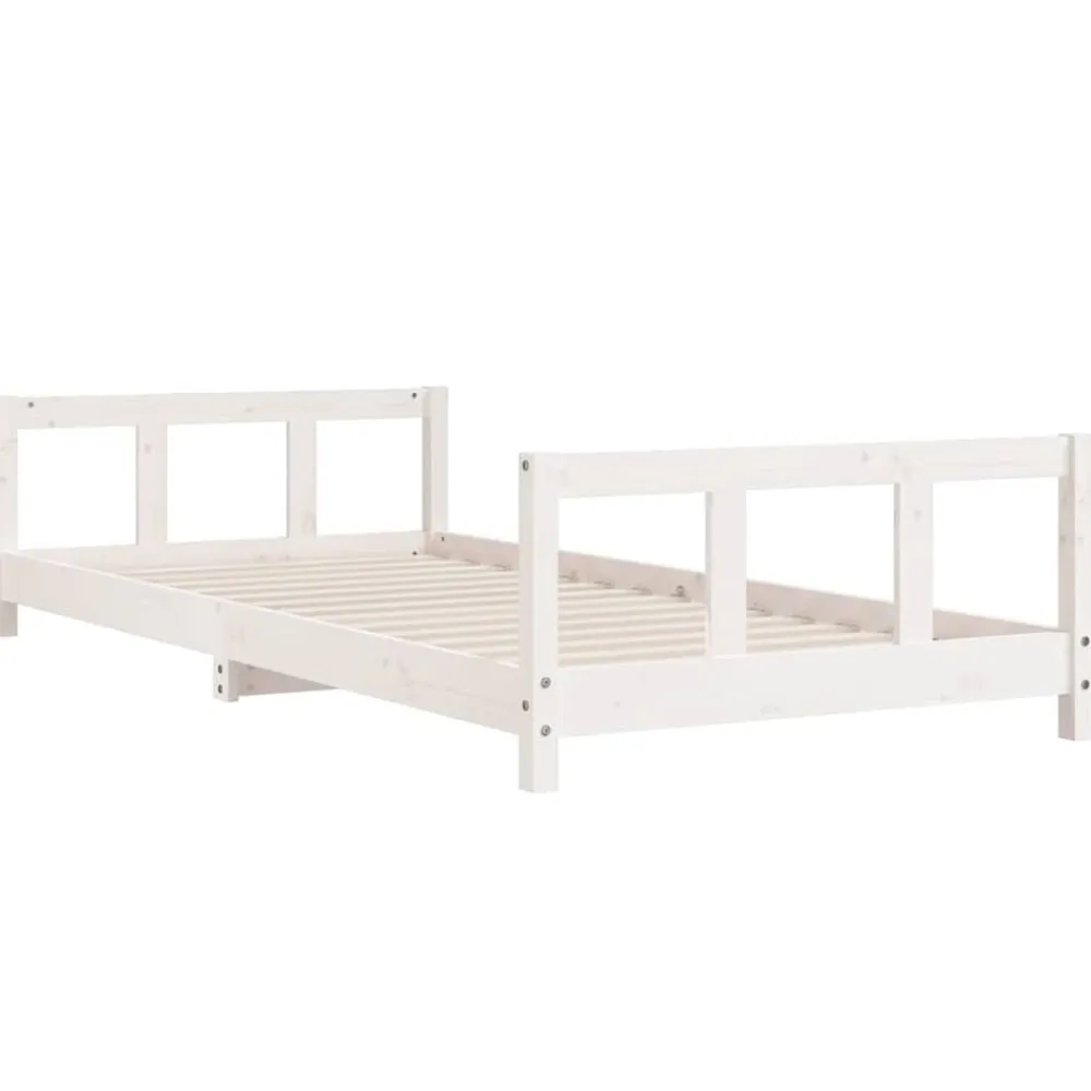 Niños vidaXL Mobiliario Para Bebés Y Niños Pequeños-Estructura de cama para niños madera de pino 90x200 cm