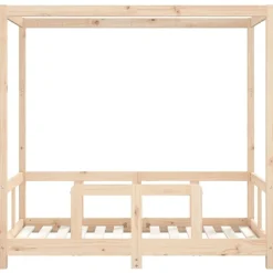 vidaXL Estructura de cama para niños madera maciza de pino 70x140 cm Natural Best