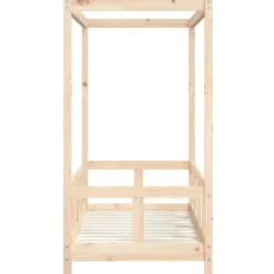 vidaXL Estructura de cama para niños madera maciza de pino 70x140 cm Natural Best