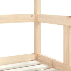 vidaXL Estructura de cama para niños madera maciza de pino 70x140 cm Natural Best