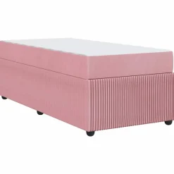 vidaXL Camas Y Accesorios-Estructura de cama con colchón 80 x 200 cm tela