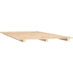 vidaXL Camas Y Accesorios-Estructura de cama madera maciza de pino 100x200 cm