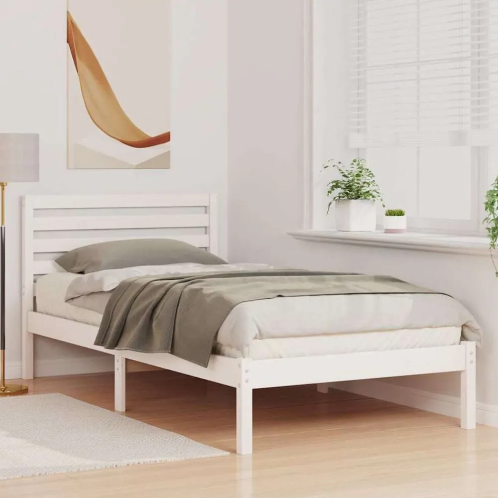 vidaXL Camas Y Accesorios-Estructura de cama 80 x 200 cm Madera de pino macizo
