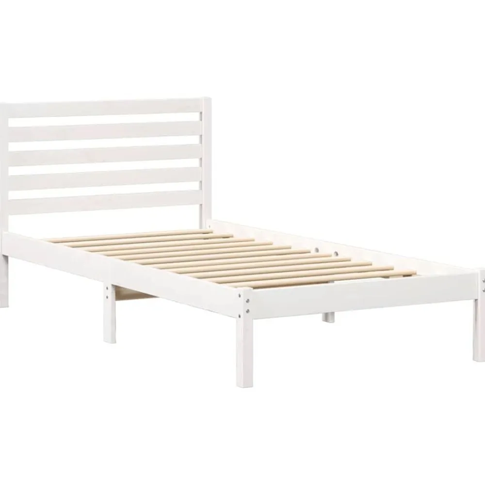 vidaXL Camas Y Accesorios-Estructura de cama 80 x 200 cm Madera de pino macizo