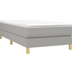 vidaXL Camas Y Accesorios-Estructura de cama con somier tela 80x200 cm