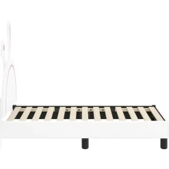vidaXL Estructura de cama para niños pequeños con cabecera 70 x 140 cm White Outlet