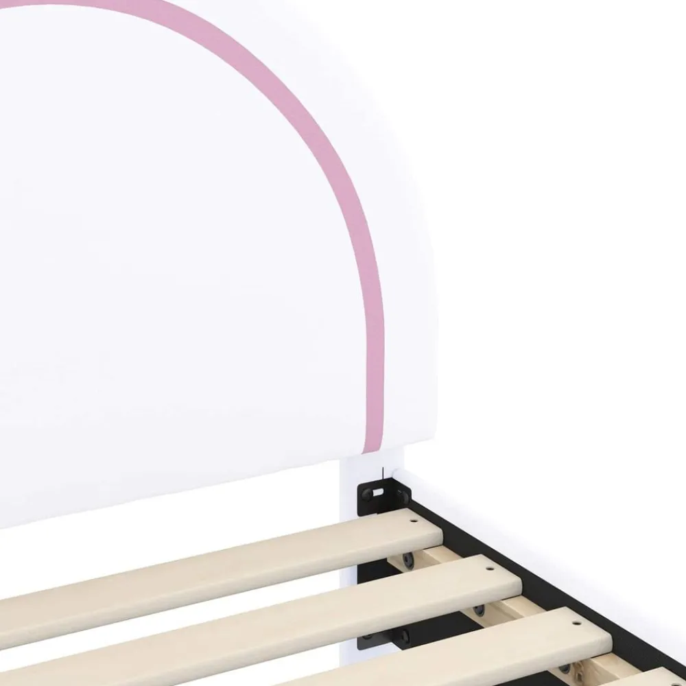 vidaXL Estructura de cama para niños pequeños con cabecera 70 x 140 cm White Outlet