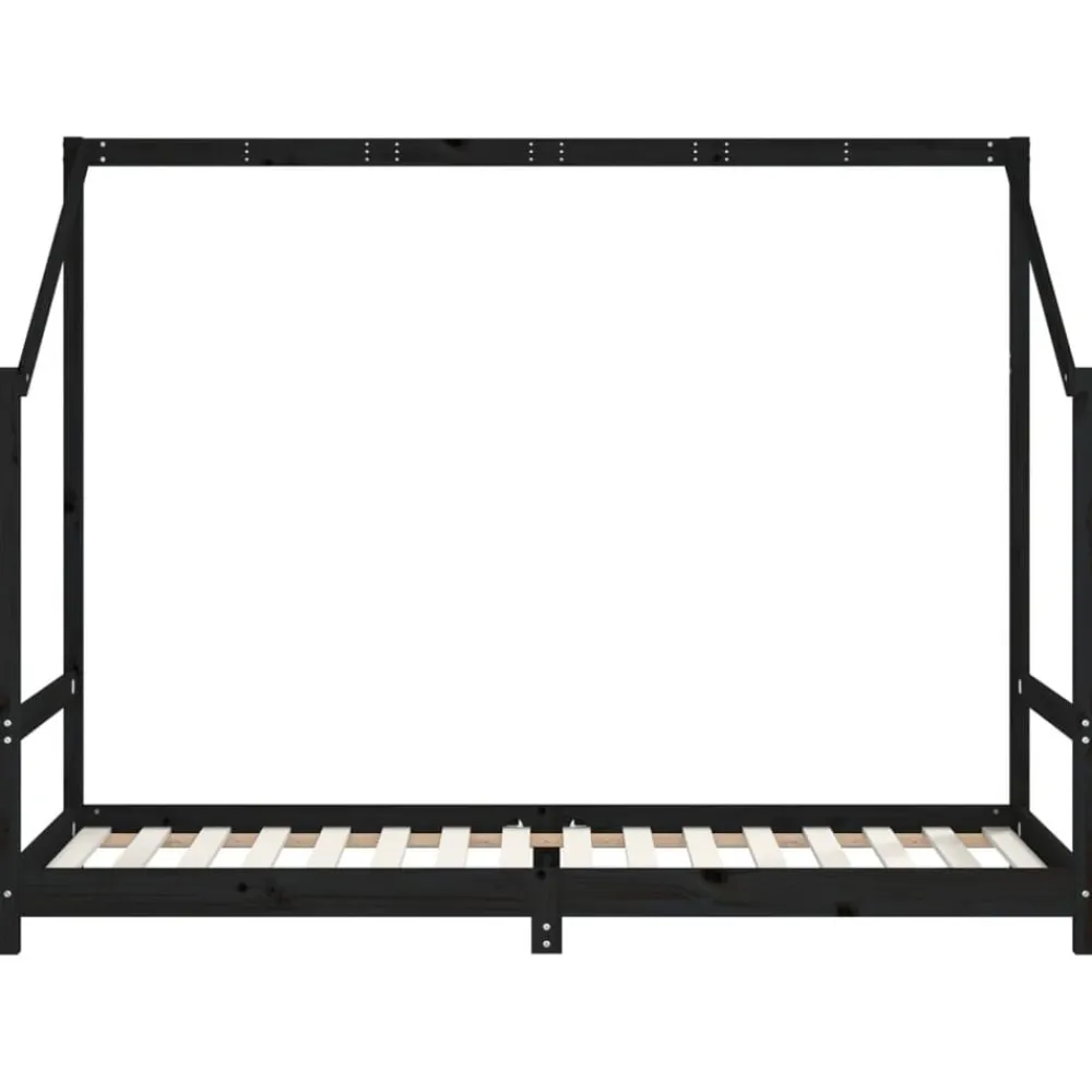 Niños vidaXL Mobiliario Para Bebés Y Niños Pequeños-Estructura de cama para niños madera pino 2x(80x200) cm