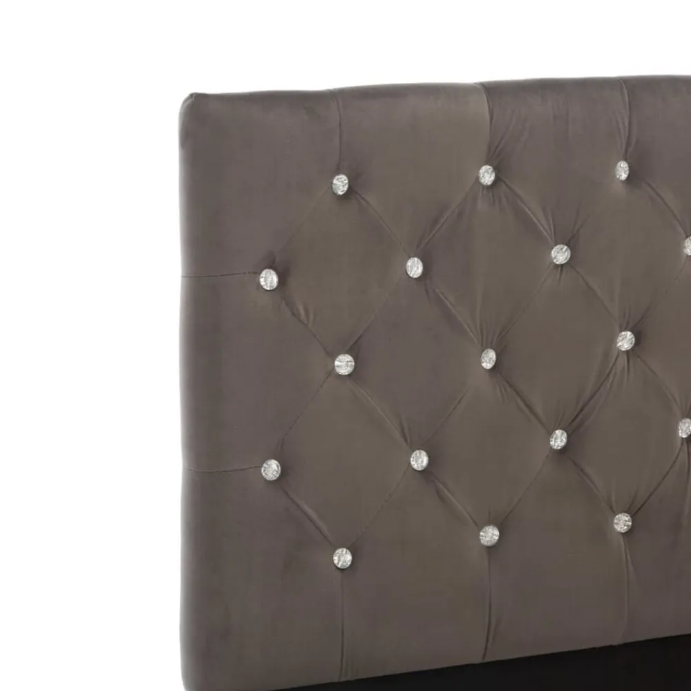 vidaXL Estructura de cama sin colchón terciopelo 90x200 cm Gris Best