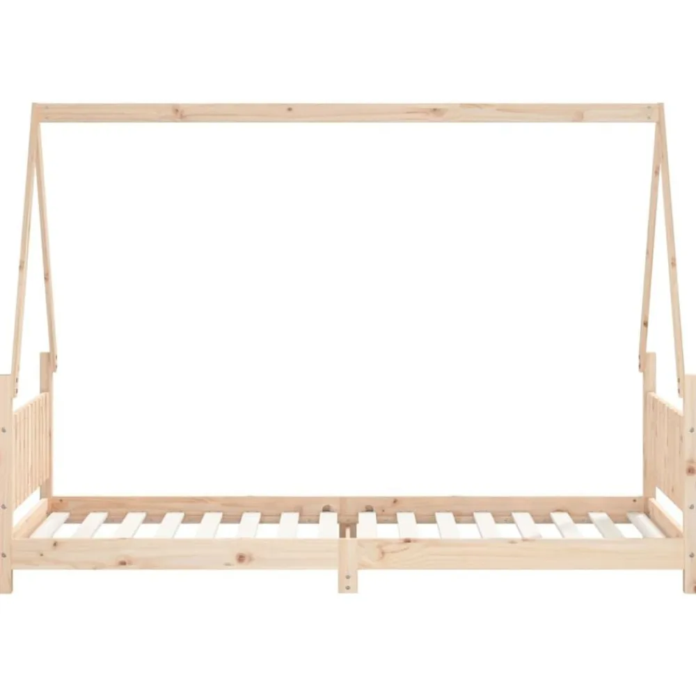 vidaXL Estructura de cama para niños madera maciza de pino 80x200 cm Natural Best