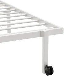 vidaXL Estructura de cama sin colchón plegable acero 75x190 cm Blanco Best