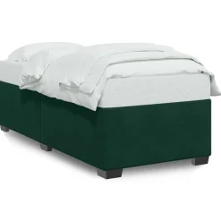 vidaXL Estructura de cama sin colchón terciopelo 80x200cm Verde oscuro Online