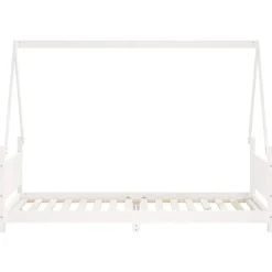 vidaXL Estructura de cama para niños madera de pino 90x200 cm Blanco Best