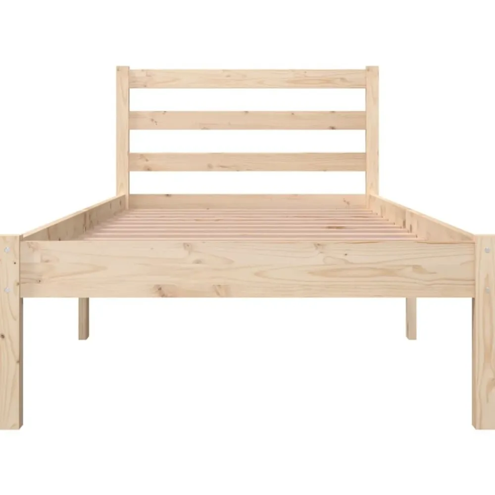 vidaXL Camas Y Accesorios-Estructura de cama individual sin colchón 75x190 cm