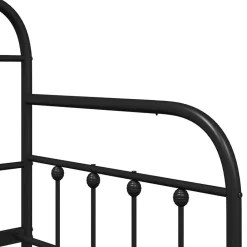 vidaXL Estructura de cama de día 75 x 190 cm Negro Discount