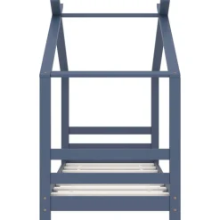 Niños vidaXL Mobiliario Para Bebés Y Niños Pequeños-Estructura de cama infantil madera maciza pino 70x140 cm