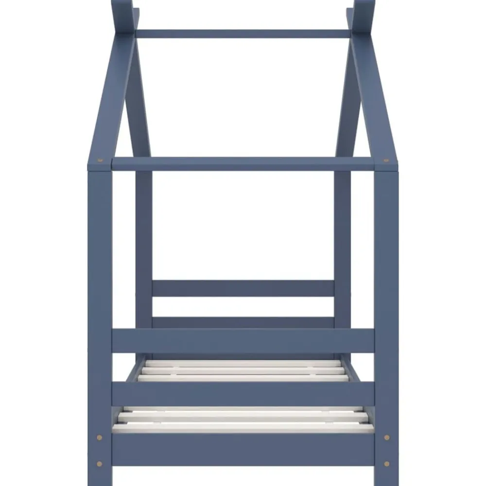 Niños vidaXL Mobiliario Para Bebés Y Niños Pequeños-Estructura de cama infantil madera maciza pino 70x140 cm