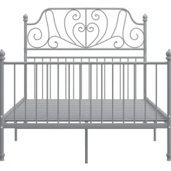 vidaXL Estructura de cama sin colchón metal 120x200 cm Gris Best