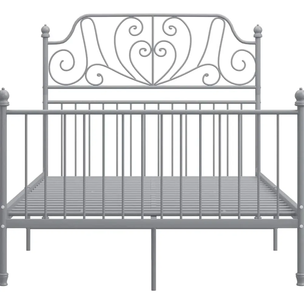 vidaXL Estructura de cama sin colchón metal 120x200 cm Gris Best