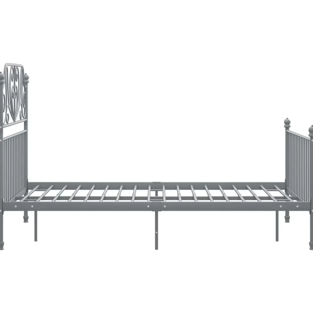 vidaXL Estructura de cama sin colchón metal 120x200 cm Gris Best