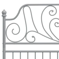 vidaXL Estructura de cama sin colchón metal 120x200 cm Gris Best