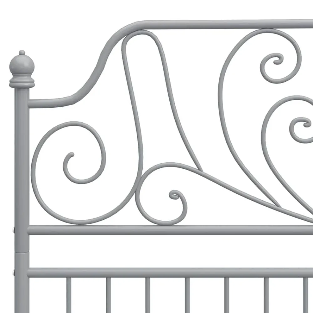 vidaXL Estructura de cama sin colchón metal 120x200 cm Gris Best