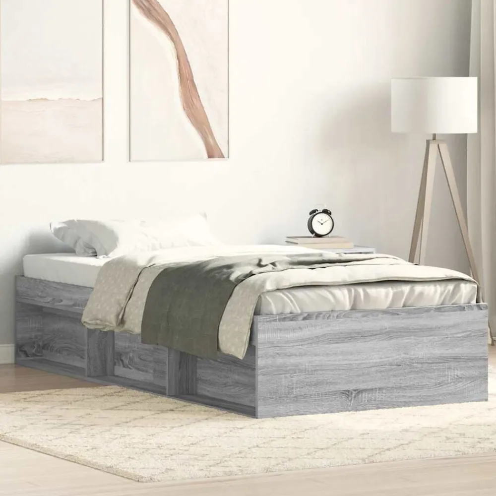 vidaXL Camas Y Accesorios-Estructura de cama 90x200 cm