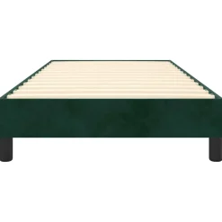 vidaXL Estructura de cama con somier terciopelo 80x200cm Verde oscuro Clearance