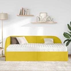 vidaXL Conjuntos De Muebles-Estructura de Cama Esquina con Colchón Manual 2 pcs