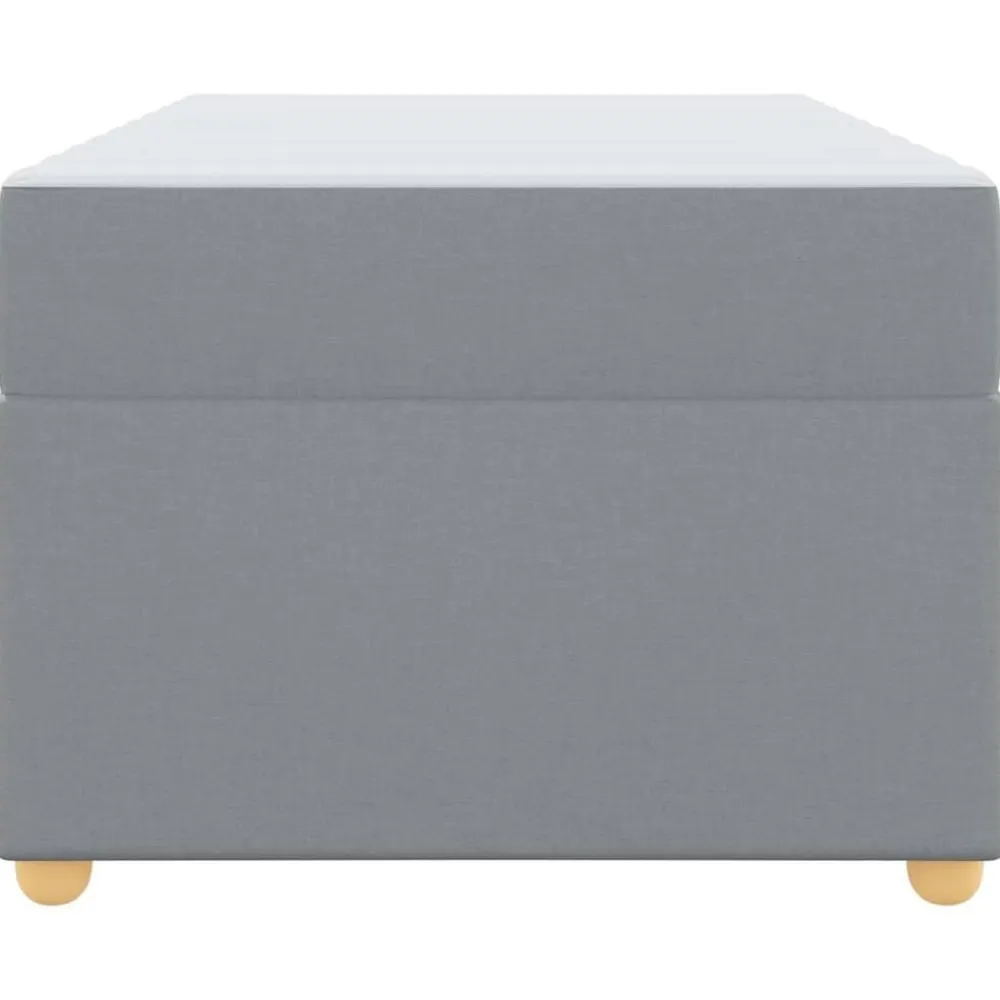 vidaXL Estructura de cama con colchón 80 x 200 cm tela Gris claro Sale