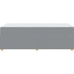 vidaXL Estructura de cama con colchón 80 x 200 cm tela Gris claro Sale