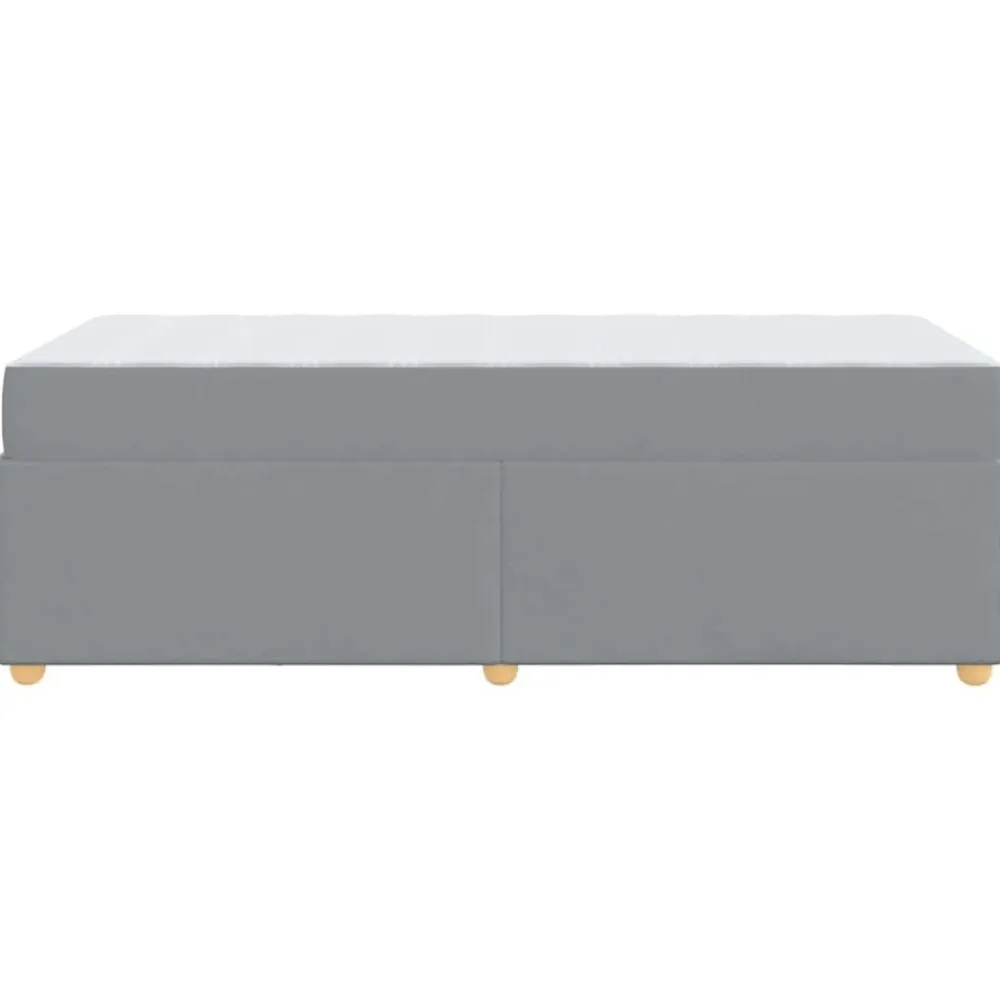 vidaXL Estructura de cama con colchón 80 x 200 cm tela Gris claro Sale