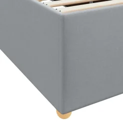 vidaXL Estructura de cama con colchón 80 x 200 cm tela Gris claro Sale