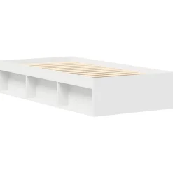 vidaXL Camas Y Accesorios-Estructura de cama blanca 90x200 cm